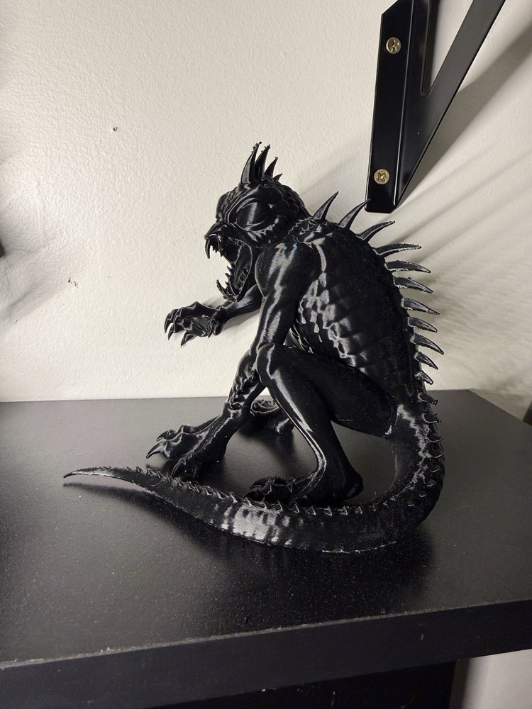 Unpainted Chupacabra Figure Cryptid