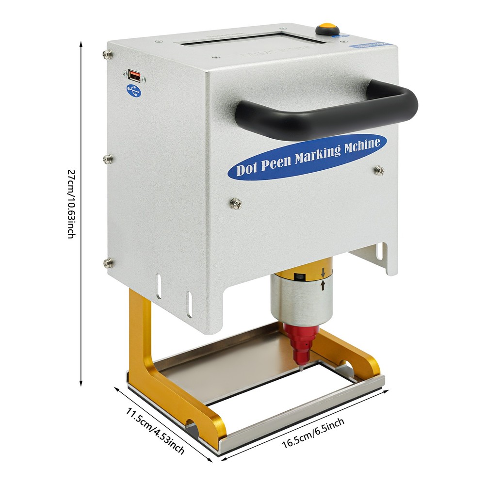 90*30mm Handheld Touch Screen Dot Peen Marking Machine Electric Marking Machine