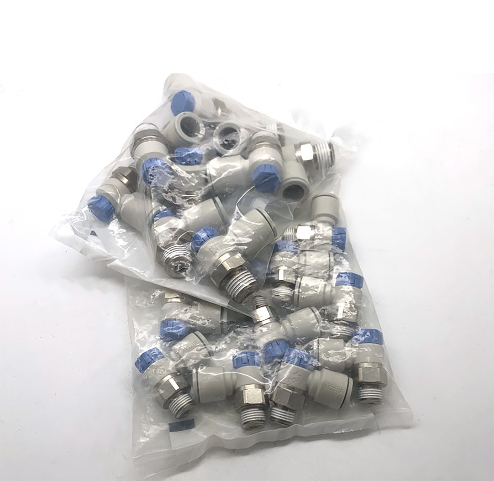 10PC SMC AS2211F-02-06SA Speed Controller One Touch Fitting Push Lock Elbow ✦KD