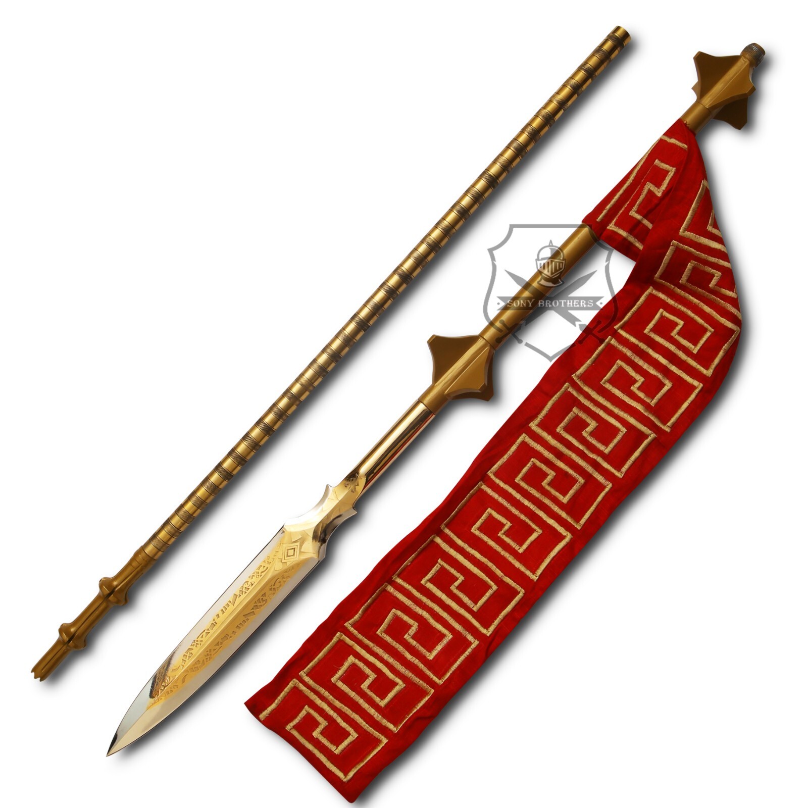Leviathan God of War Ragnarok Draupnir Spear 21 Carat Gold Plated