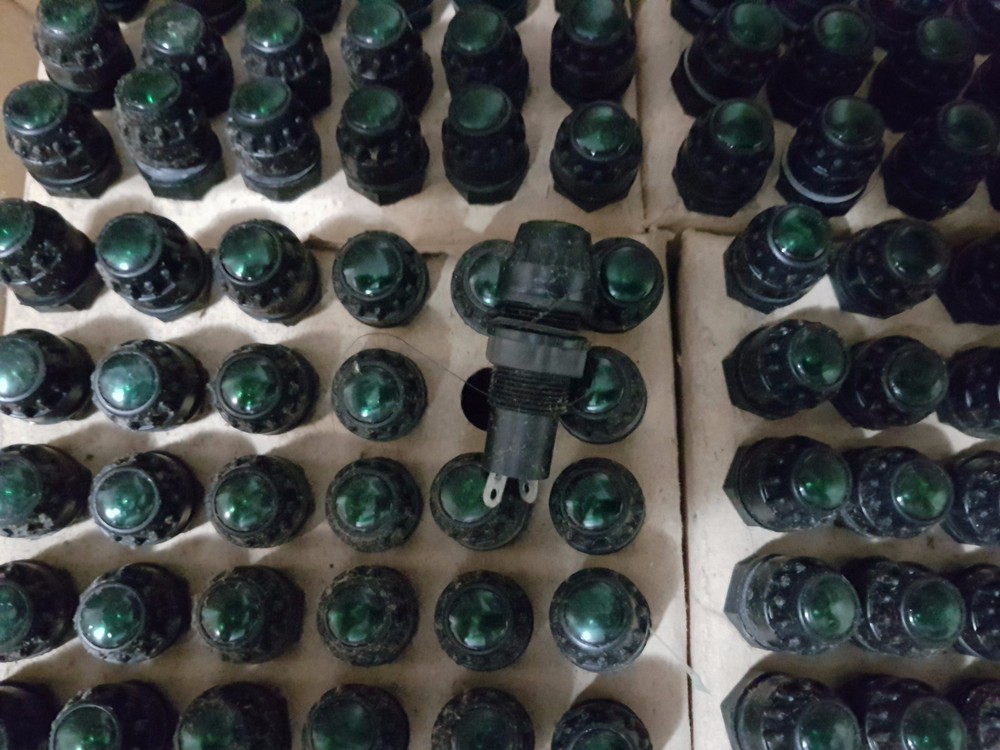 Vintage  GREEN Panel Light Pilot Warning Indicator USSR  lamp 24V Lot 10set+