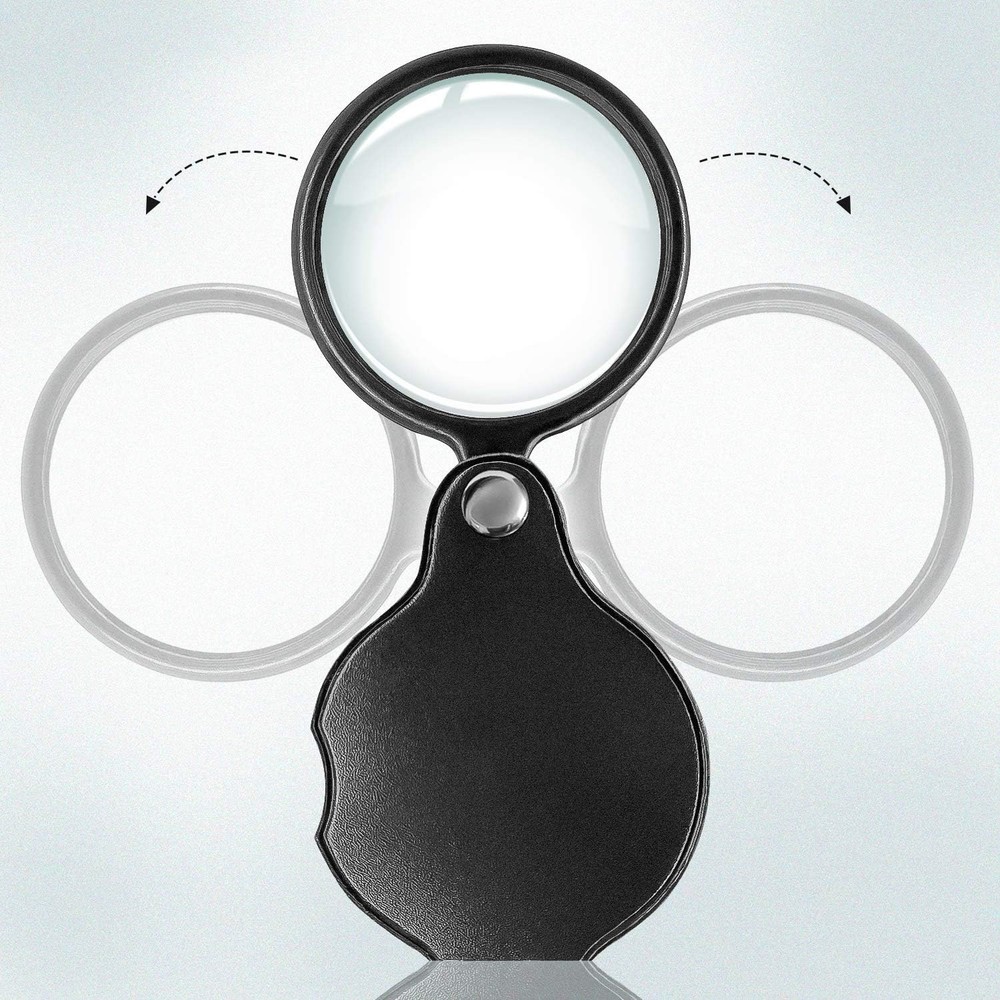 Wapodeai Handheld Magnifier 10x 2 Pieces