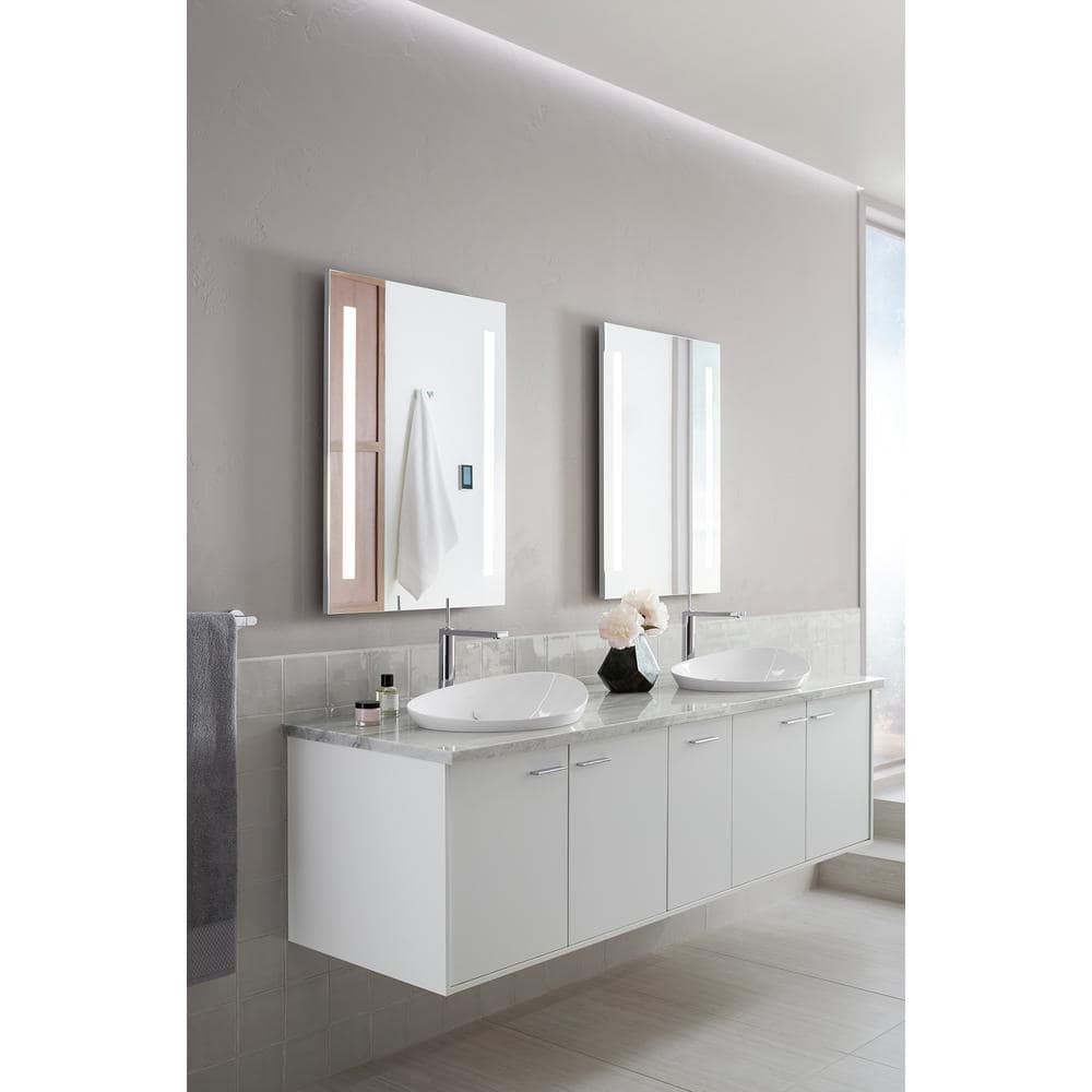KOHLER 24 x 33 Rectangular Frameless Wall Mount LED Light Bathroom Vanity Mirror