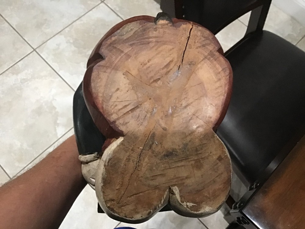 Vintage 1960’s Mickey Mouse Solid Wood Carving