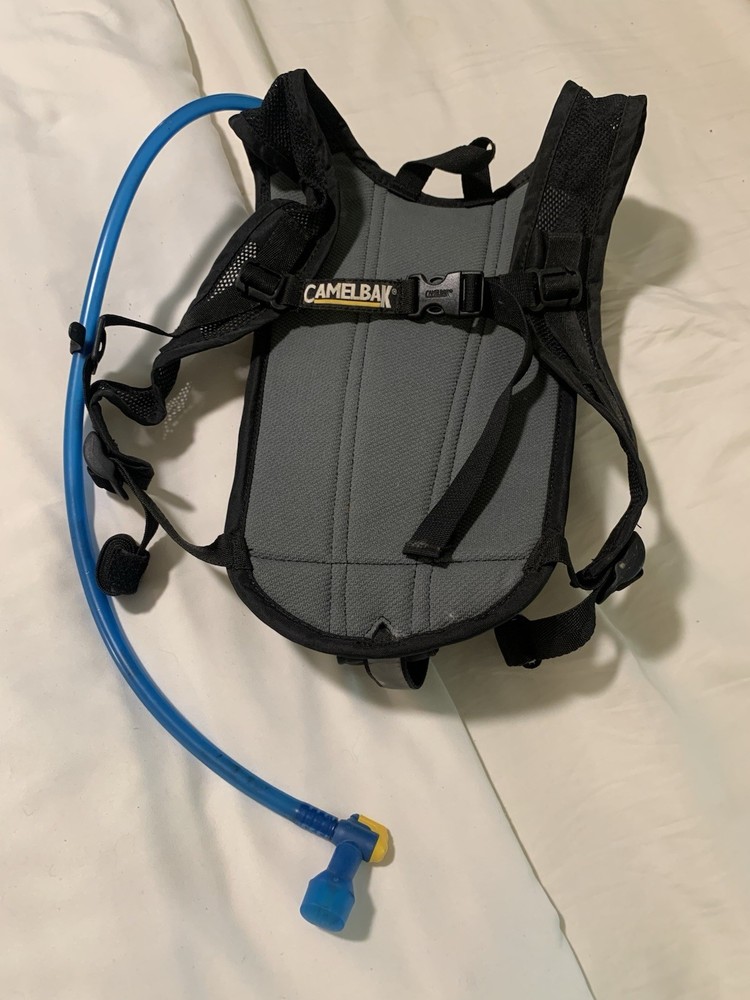 CamelBak Hydration Backpack Gray/Black/Blue Lightweight Adjustable Nylon Hiking
