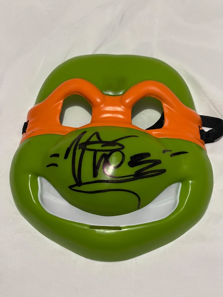 VANILLA ICE Signed MICHAELANGELO Ninja Turtles Mask PROOF