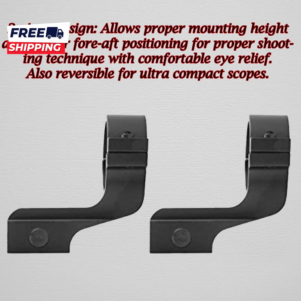 Offset Reversible 1 Inch Diameter Rifle Scope Rings 1" Scope Mount Offset