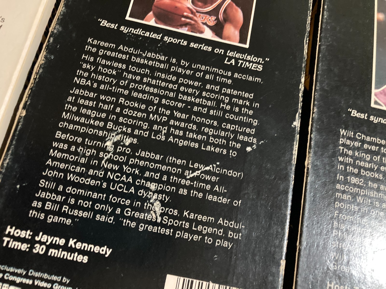 Greatest Sports Legends VHS lot of 7 Wilt Chamberlain NBA Basketball LA Lakers