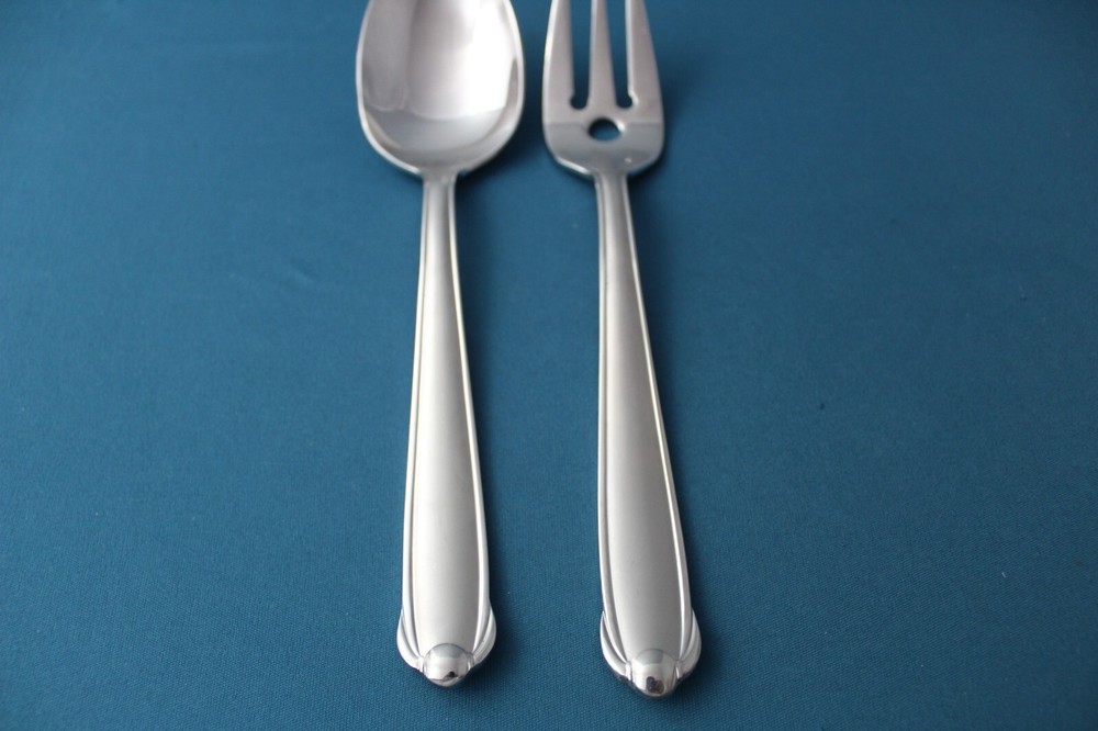 Mikasa CLASSICO SATIN Serving (2pc Set) Gerald Patrick Korea LIGHT USE