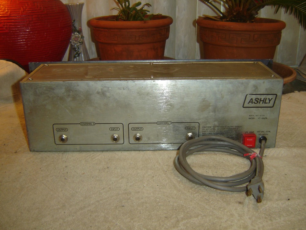 Ashly SC-66A, Blueface Stereo Parametric Equalizer, Eq, Vintage Rack, As Is