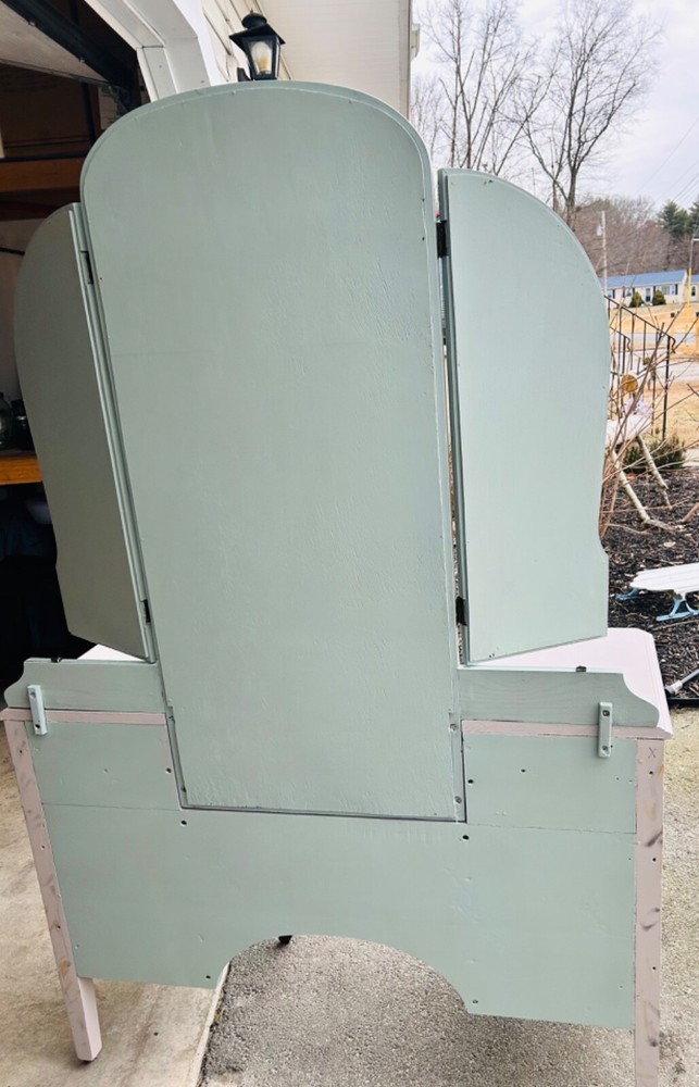 refurbished antique vanity