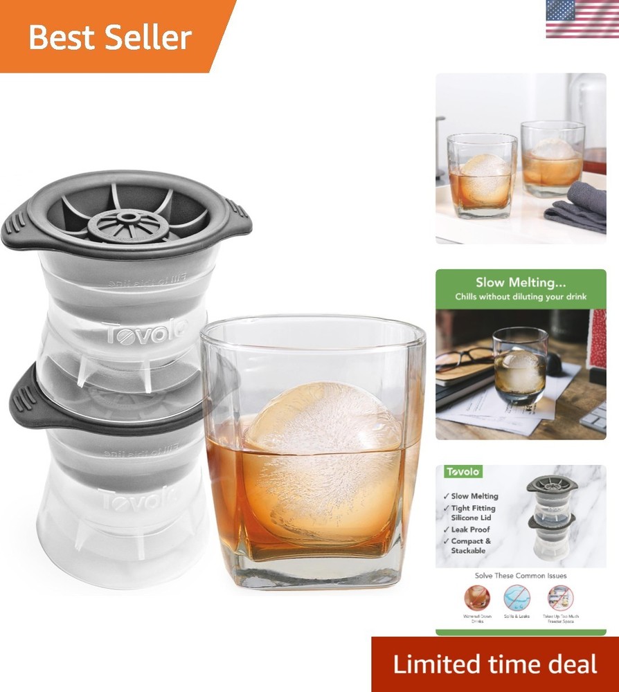 Elegant Ice Sphere Makers – Stackable, Dishwasher Safe, and Effortless to Use