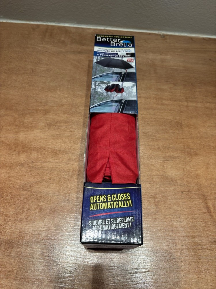 34in. Heavy Duty Windproof Compact Umbrella With Reverse Open Close Double Ribs