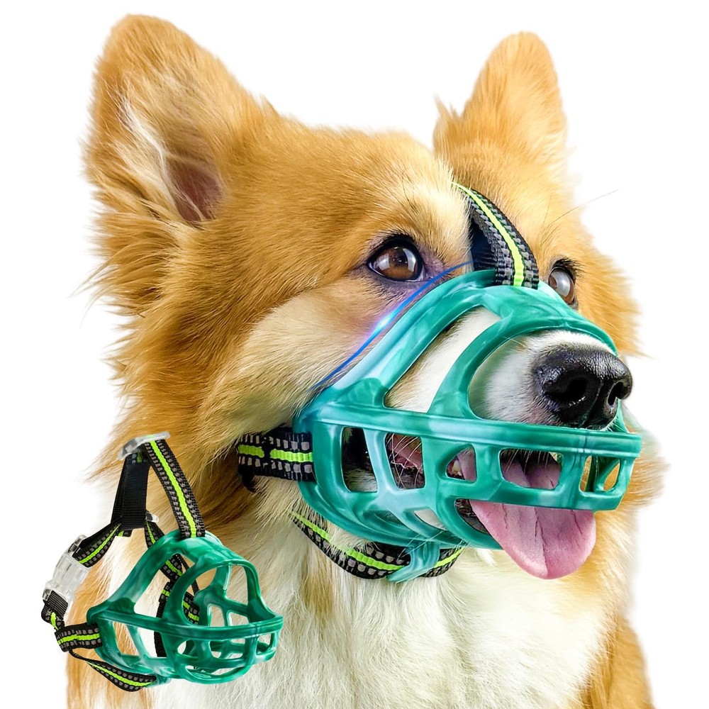 Dog Muzzle, Basket Muzzle for Small Medium Large Dogs, Anti-Biting and Chewin...