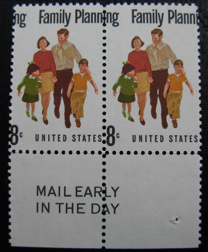 1445 Family Planning, Color Shift Error, Mint  NH