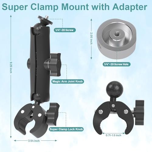 Starlink Mini Mount for 2025 Version - 360° Adjustable Super Clamp Mount