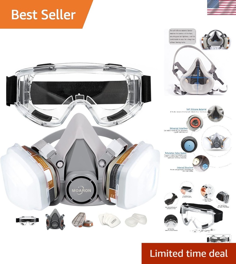 Half Face Respirator with Organic Material for Safe Work Environments
