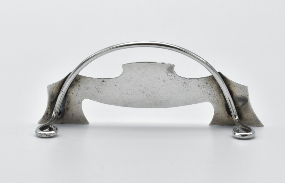 Antique Solid Silver Menu Place Holder 1897 Victorian