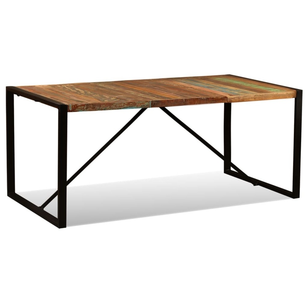 Dining Table Kitchen Table Dining Room Dinner Table Solid Reclaimed Wood vidaXL