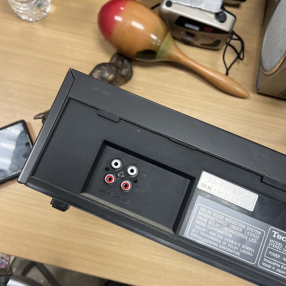 Technics RS-T16 Stereo Double Cassette Deck w/ Power Cable Tested Working