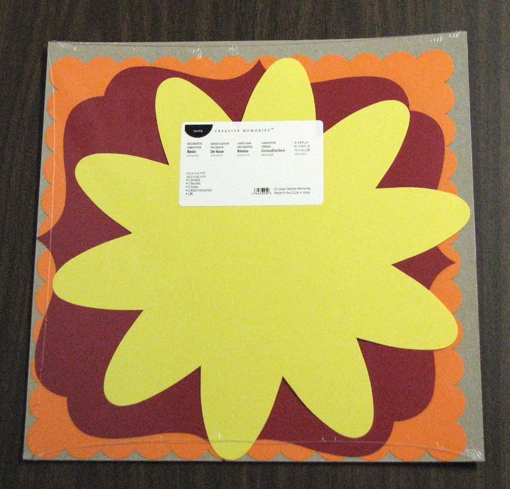 Creative Memories 12x12 Decorative Cardstock - BASIC