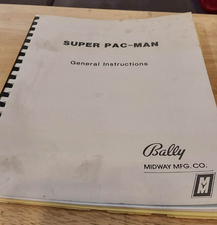 Super Pac Man Manual & schematics original