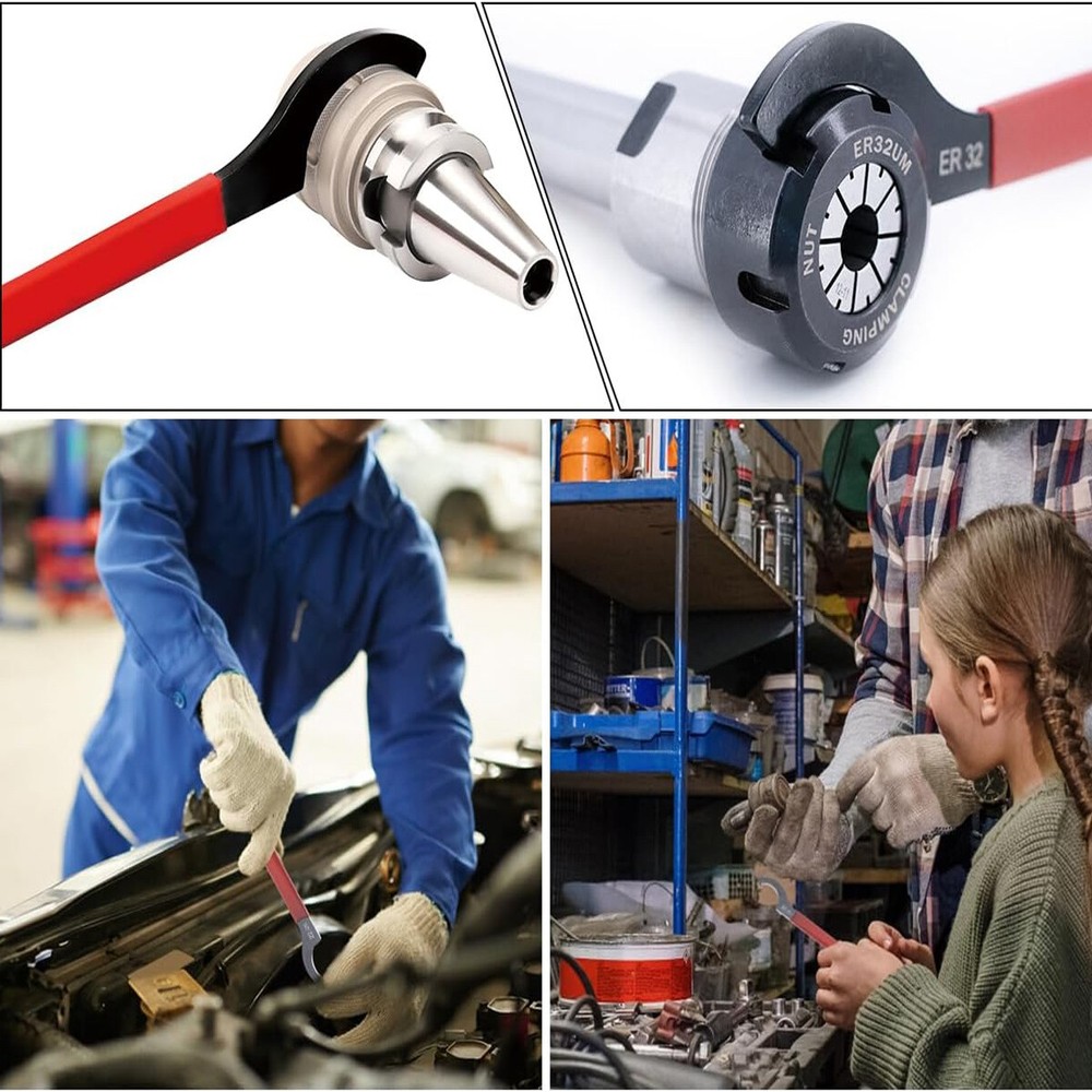 6pcs Coilover Spanner Wrench Set Coilover Wrench C-Shape Spanner Wrench Shock US