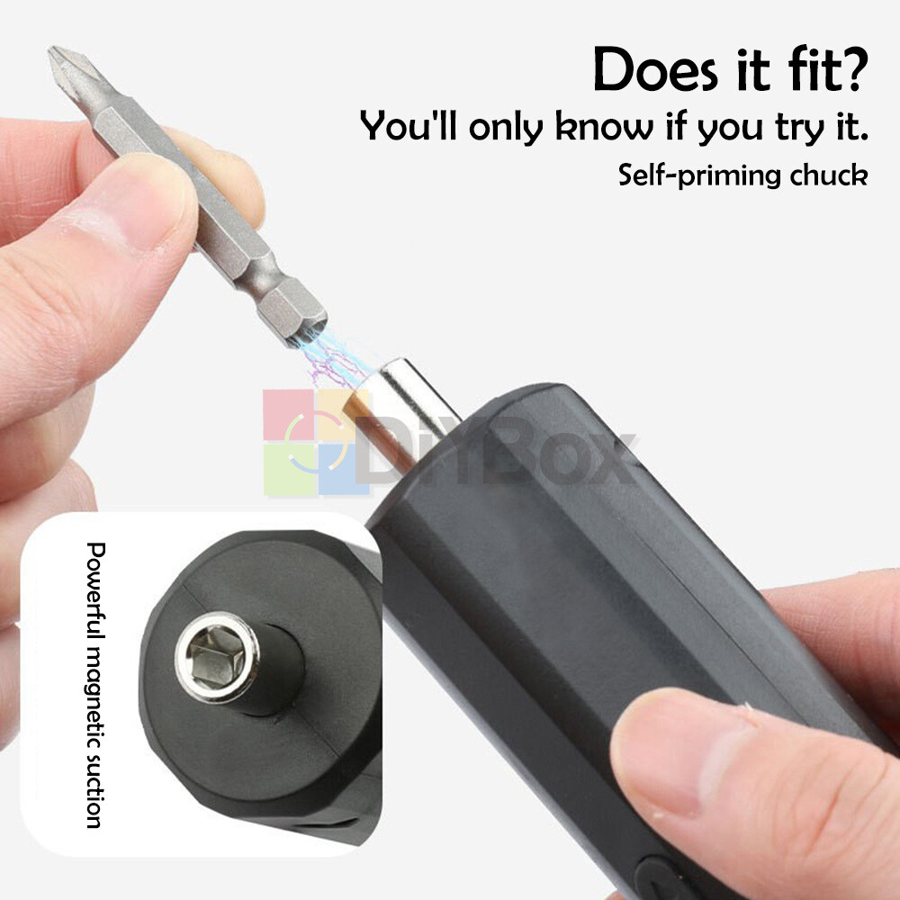 Mini Cordless Drill Electric Screwdriver Drill Driver Bits Home Rechargeable Kit