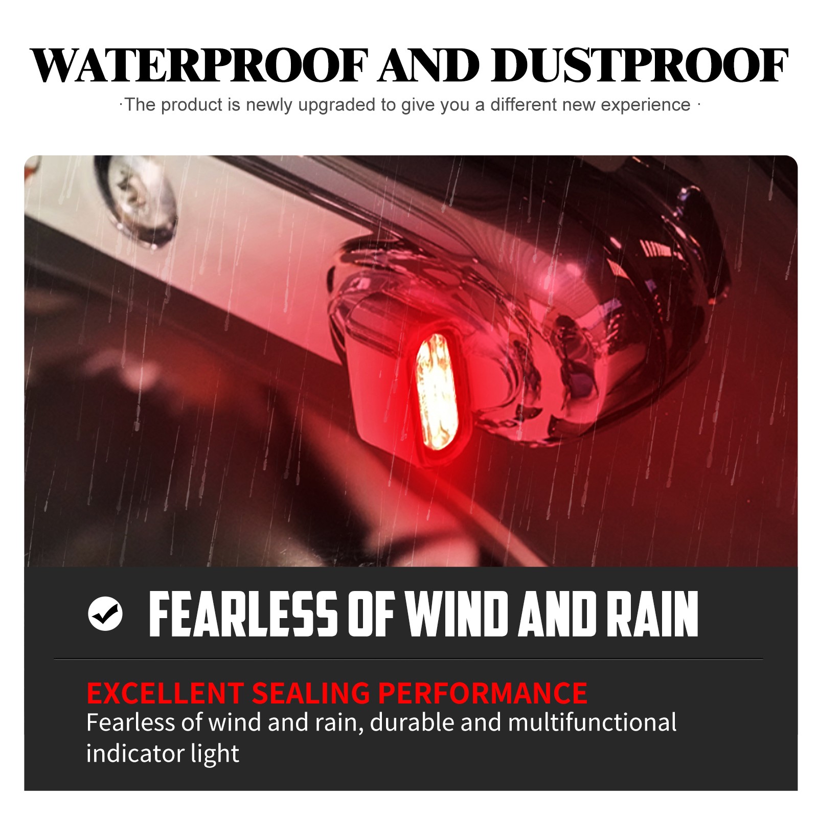 Chrome Rear Fender Strut Turn Signals LED Light For Harley Softail FXSTB 2000-25