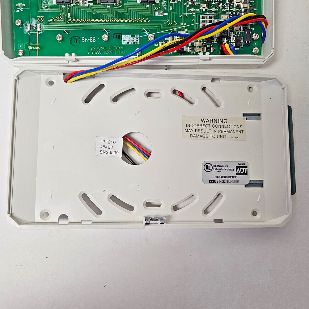 ADT Focus 471210 Interactive Security System Replacement Keypad