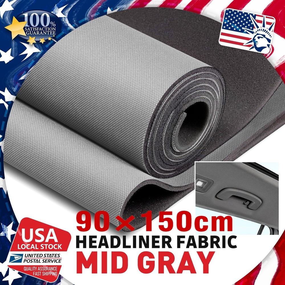 Headliner Fabric Material with Foam Backing for auto Interior Replacement