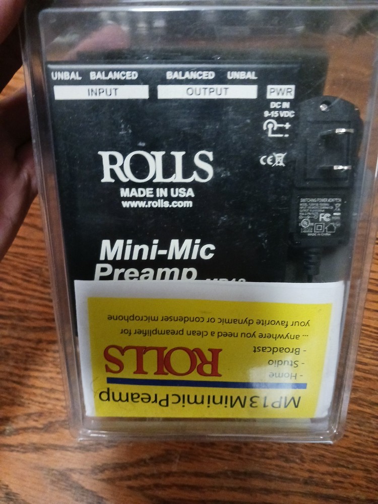 Rolls Mini Mic Preamp MP13 Sealed