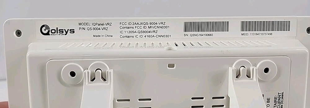 Qolsys IQ Panel All In One Security Panel with 7" Touch Display VRZ Brinks