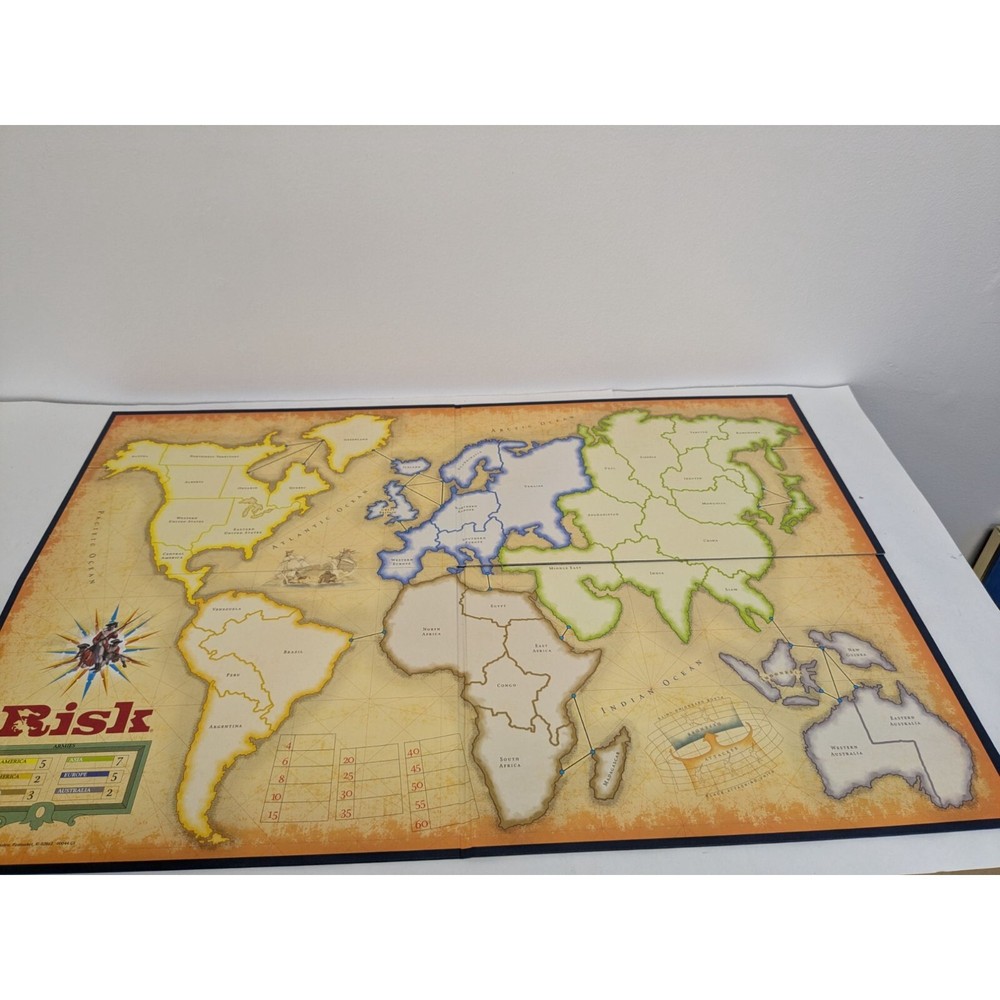 Risk 2003 Board Game Replacement Parts Pieces  Instructions