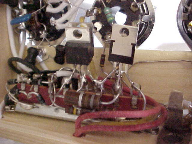 SCHEMATIC ONLY OF THIS ULTRA SIMPLE 6V6 QRP 160/80/40M CW TRANSMITTER