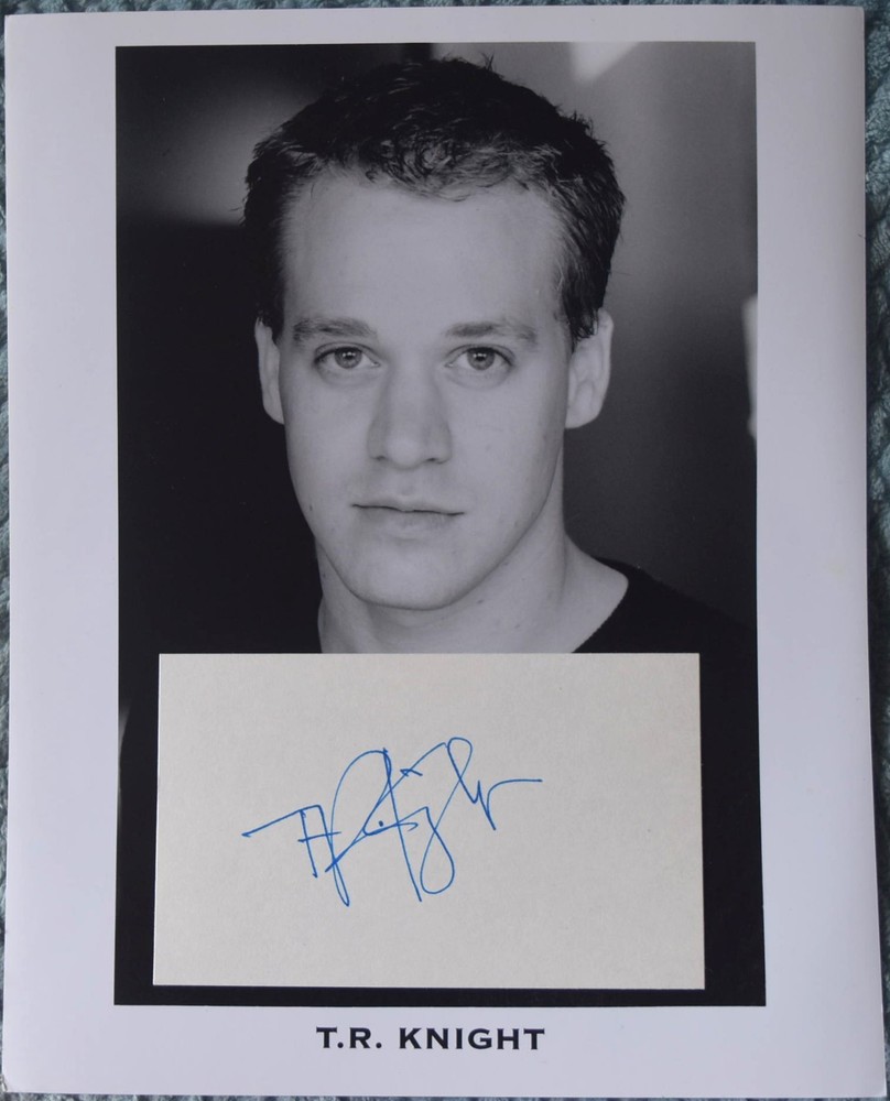T. R. Knight Hand Signed Card