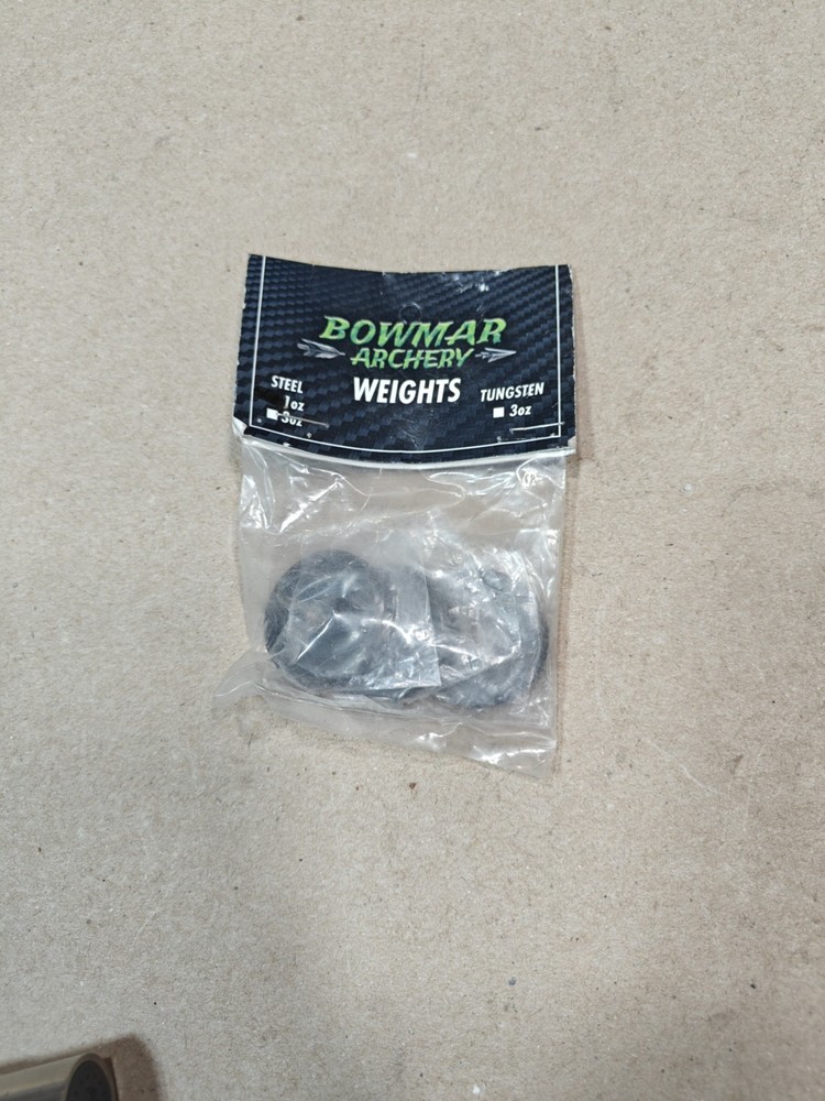 Bowmar Archery Hitlist Micro Diameter Stabilizer BA Weights 3-Pack, 1 Oz., Black