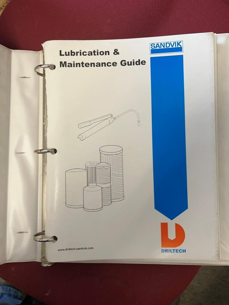 Driltech Sandvik Lubrication Maintenance Guide for model D50KS.
