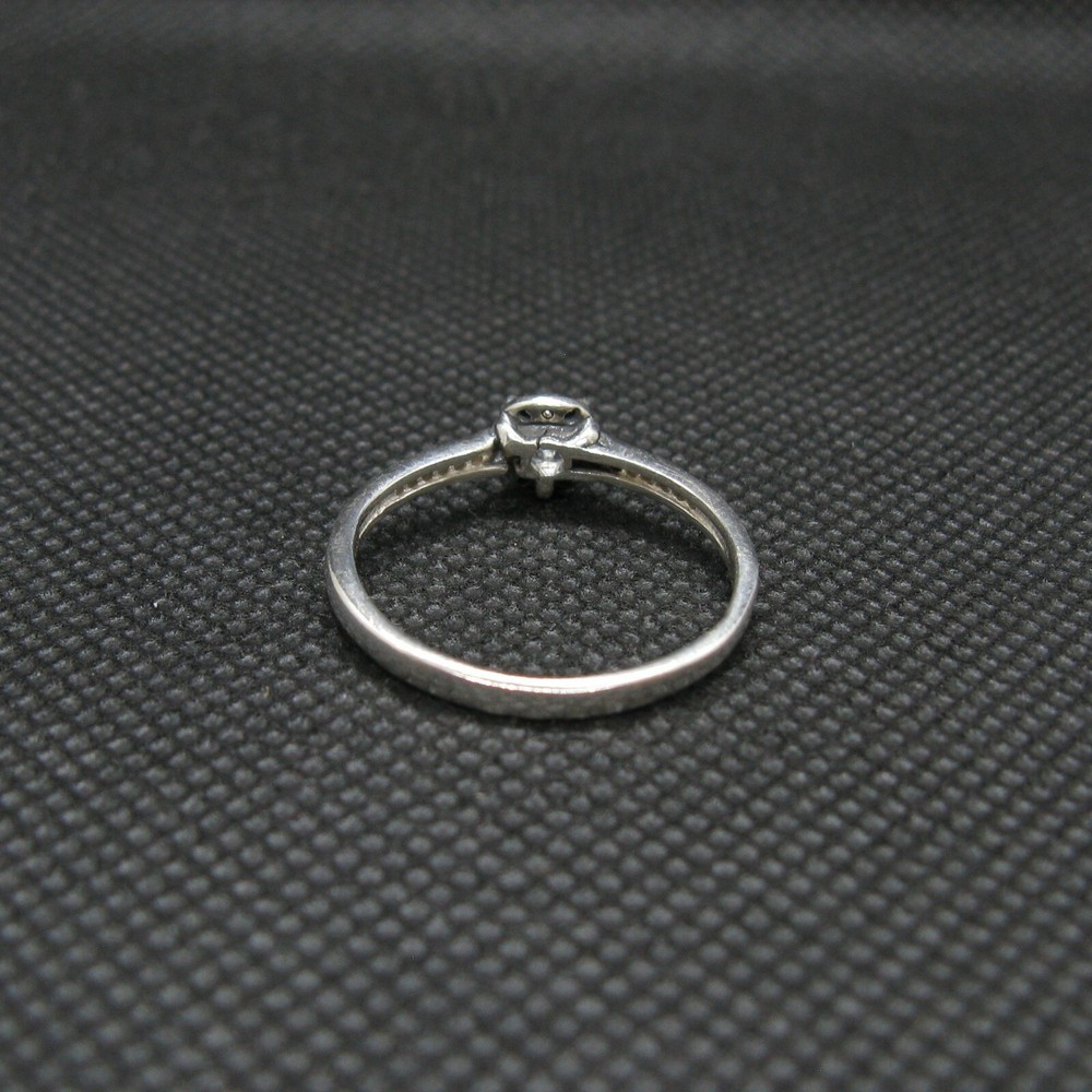 Genuine Sterling Silver Solitaire Ring Solid Hallmarked 925 4.5mm Cubic Zirconia