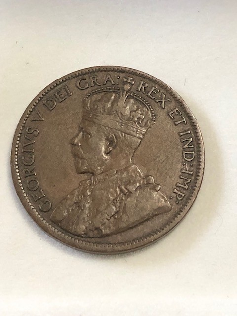 1919 Canada One Cent Coin ~ AU Excellent Condition