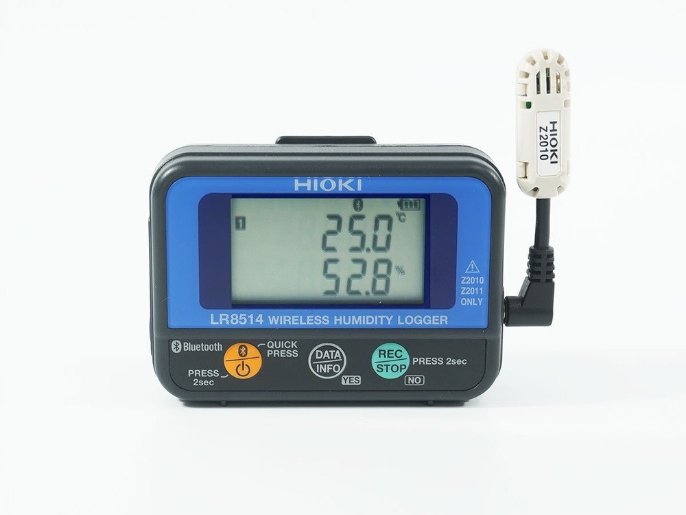 HIOKI LR8514 Wireless Temp Humidity Data Logger Z2010 Sensor Included Working