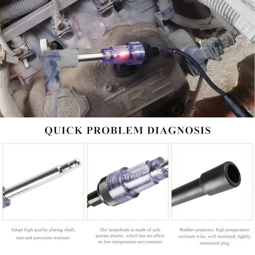 Inline Spark Plug Tester, Plug in Straight Boot Motor Engine Ignition