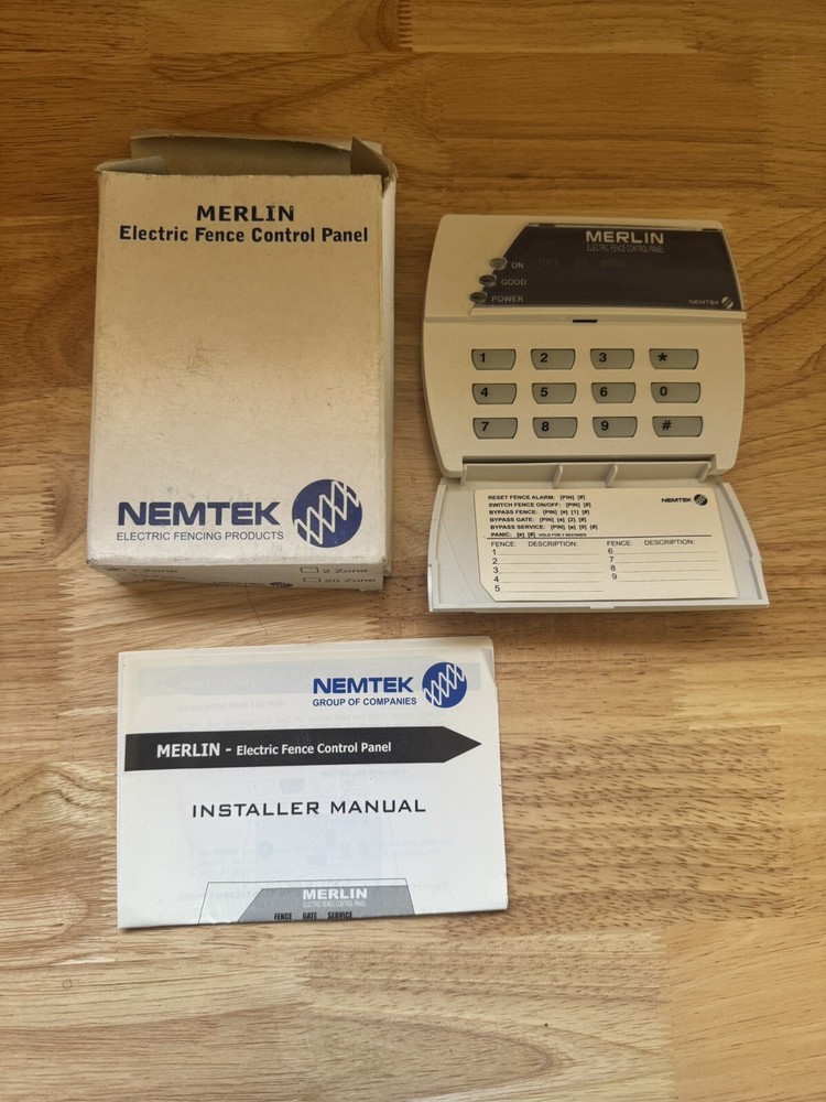NEMTEK ELECTRIC FENCE CONTROL PANEL KEYPAD.