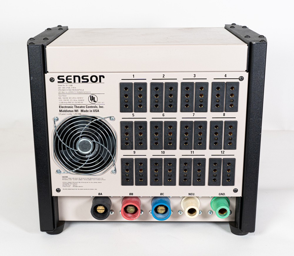 ETC SP 1220B Sensor Rack w/ 6 D20AF Dimmer Modules *No Electronic Control Module