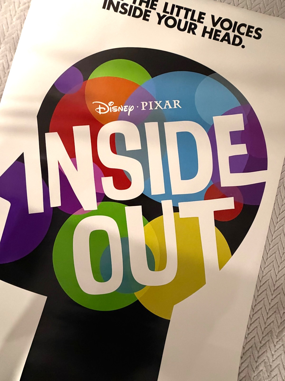 Inside Out Original Movie Theater Poster 27x40" Double Sided Disney Pixar