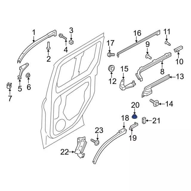 Genuine Ford Engine Cover Nut W520201-S450B