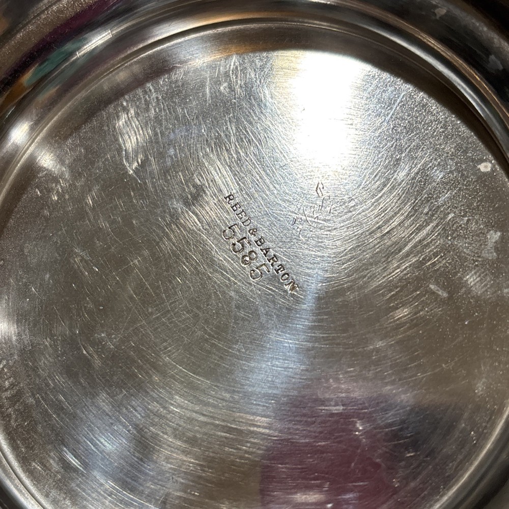 Reed & Barton Water Pitcher Hammered Surface Pattern 5585 With Patina