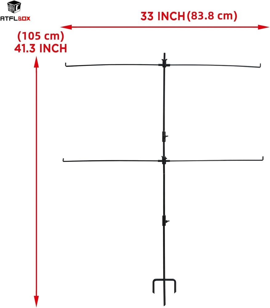 Adjustable Shooting Target Stand with 10pcs Papers for A-Target