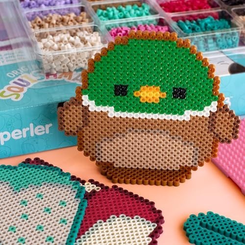 Fused Bead Activity Kit - 5 Unique Patterns, 4393 Pieces, Multicolor Craft Set