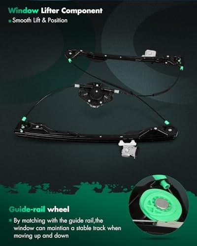 Power Window Regulator Without Motor Compatible with 2001-2007 for Focus
